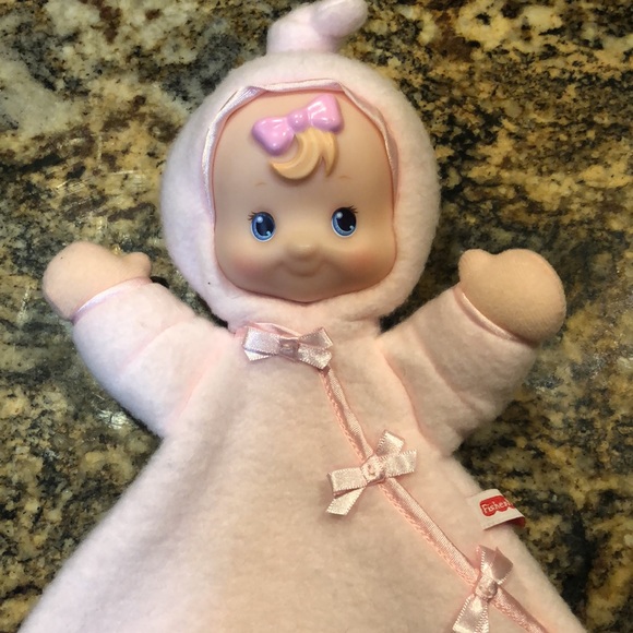 FISHER PRICE H1664 FLUTTER BYE DOLL Security Blanket Plush Toy - Picture 2 of 8